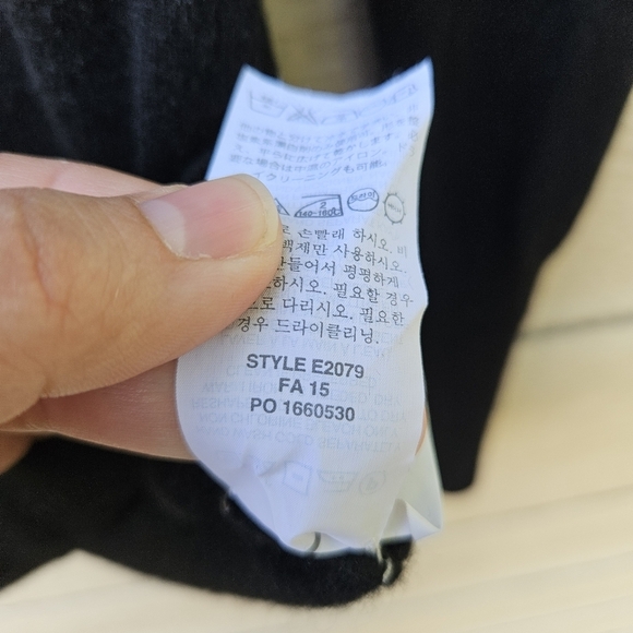 J. Crew Collection black italian cashmere turtleneck sweater size small flawed - Picture 7 of 8